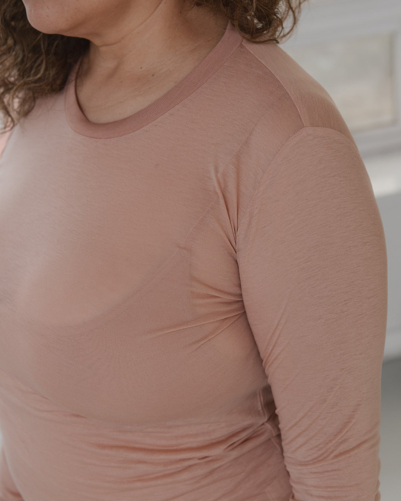 Long Sleeve Tee - Bamboo Lyocell - Yu Rose