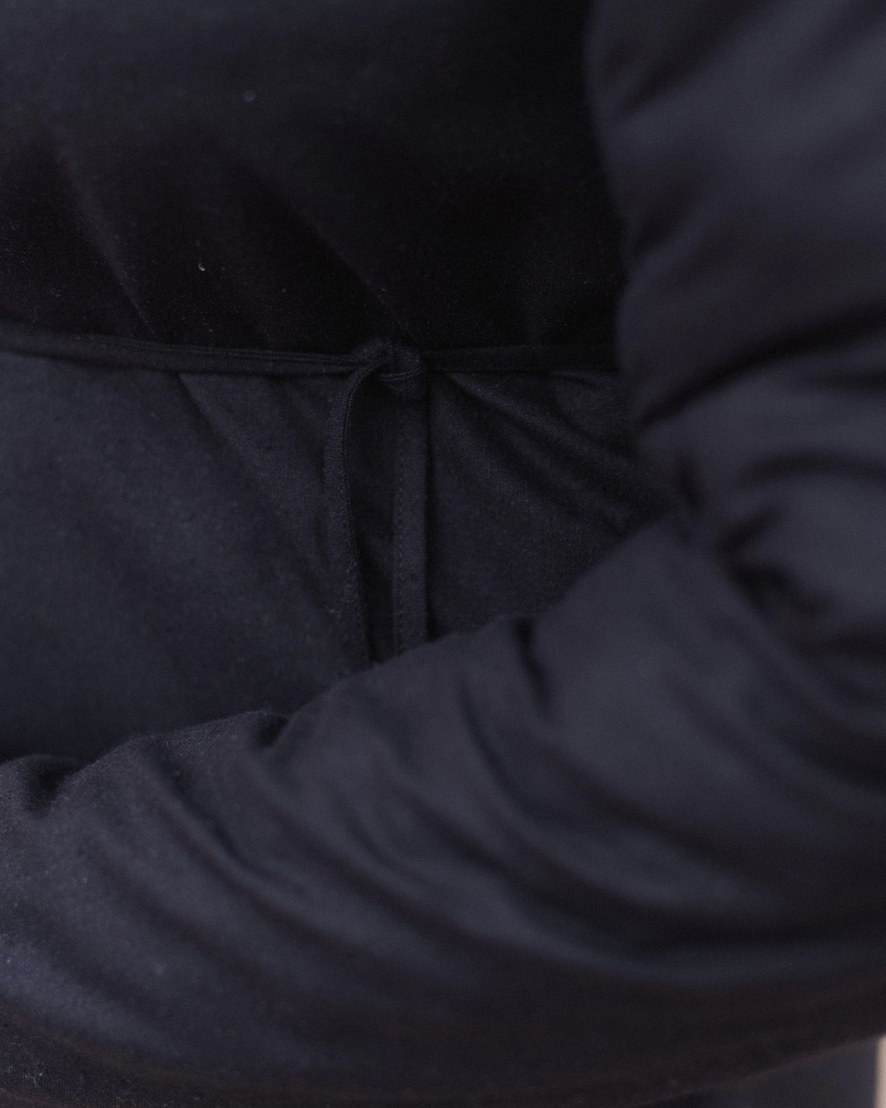 Long Sleeve Apron Dress - Wild Silk - Black