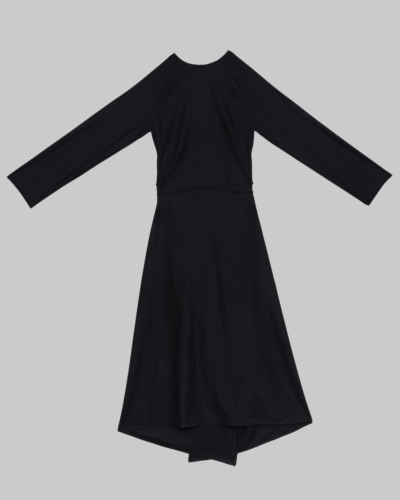 Long Sleeve Apron Dress - Wild Silk - Black