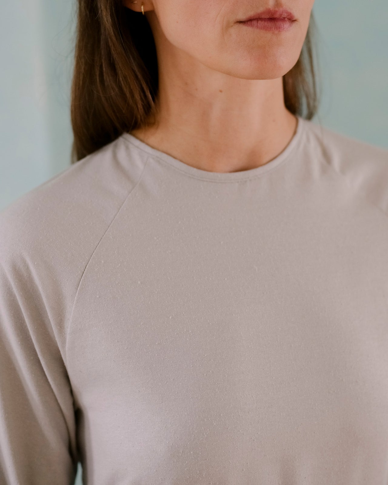 Long Sleeve Apron Dress - Wild Silk - Prun Grey