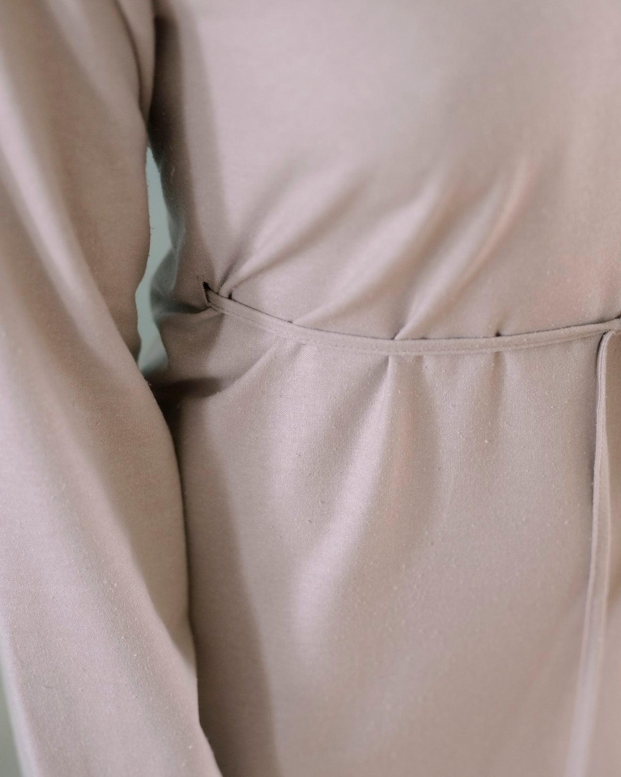 Long Sleeve Apron Dress - Wild Silk - Prun Grey