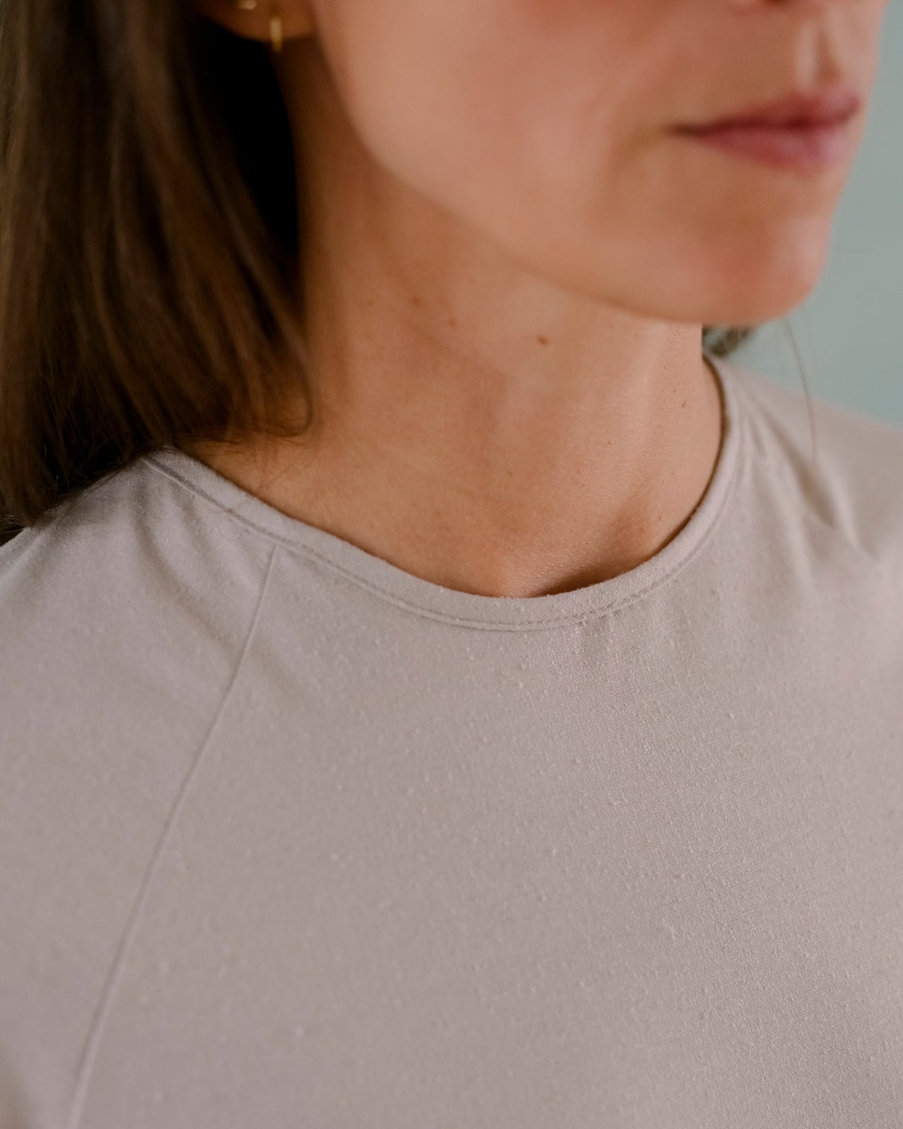 Long Sleeve Apron Dress - Wild Silk - Prun Grey