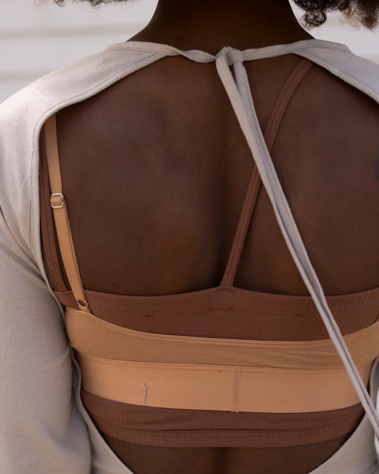 Long Sleeve Apron Dress - Wild Silk - Prun Grey