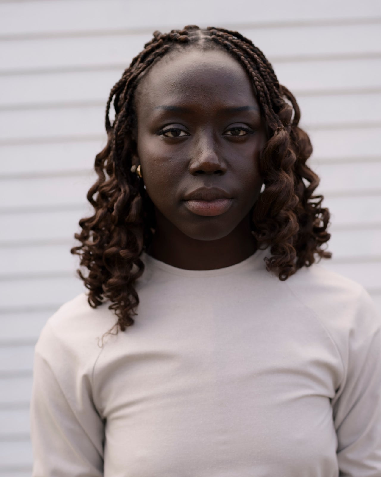 Long Sleeve Apron Top - Wild Silk - Prun Grey