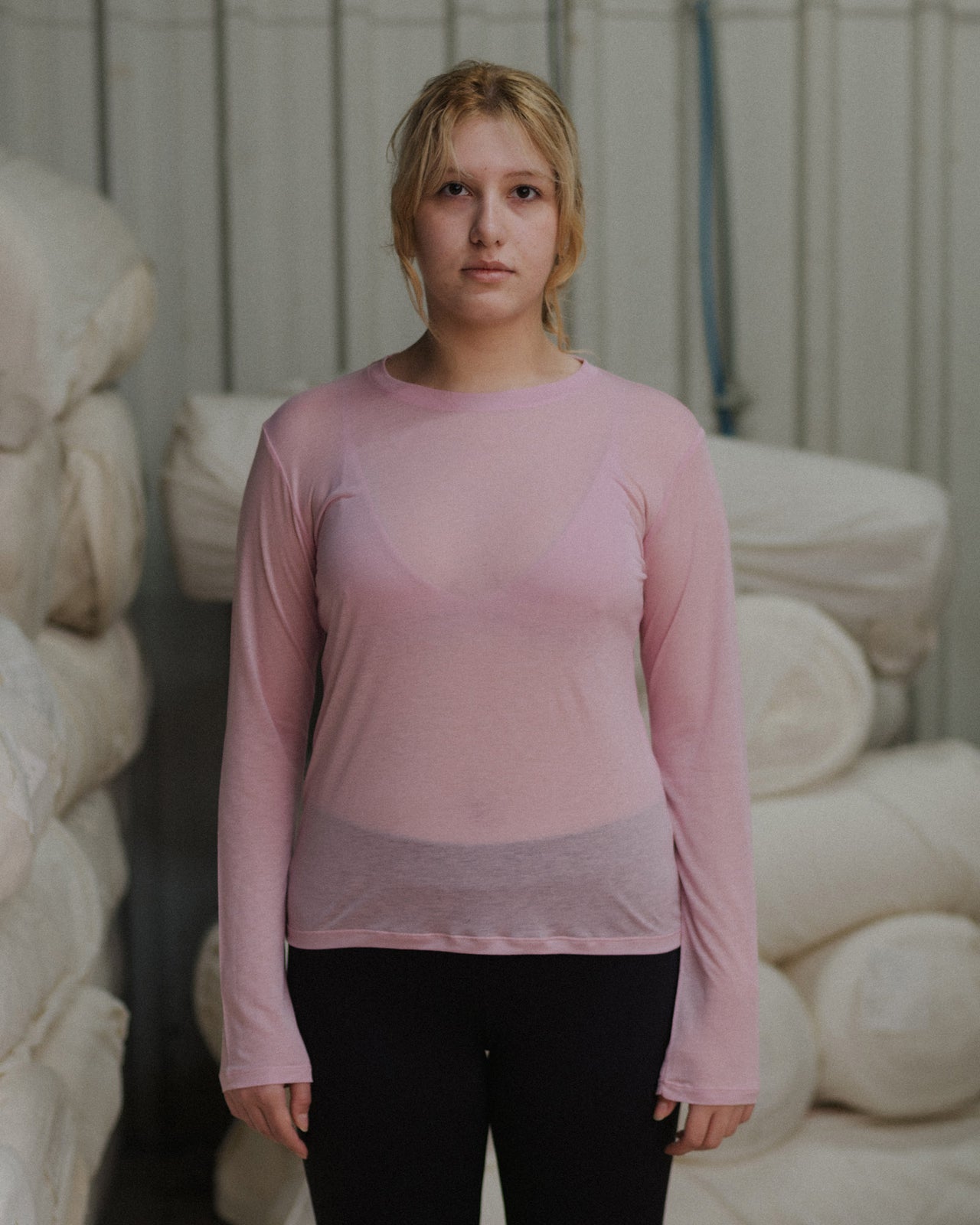 Long Sleeve Tee - Bamboo Lyocell - Doro Pink