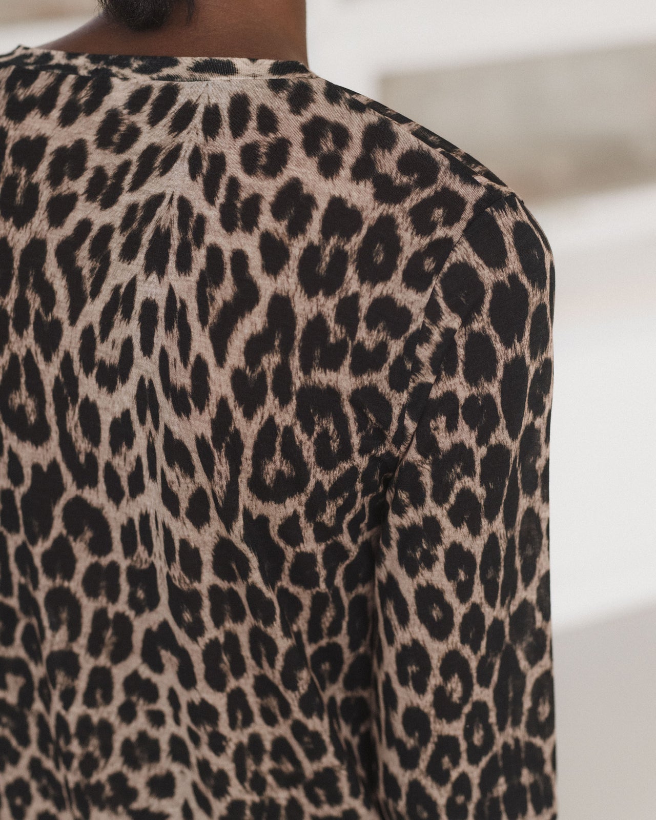 Long Sleeve Tee - Circulose Jersey - Leopard