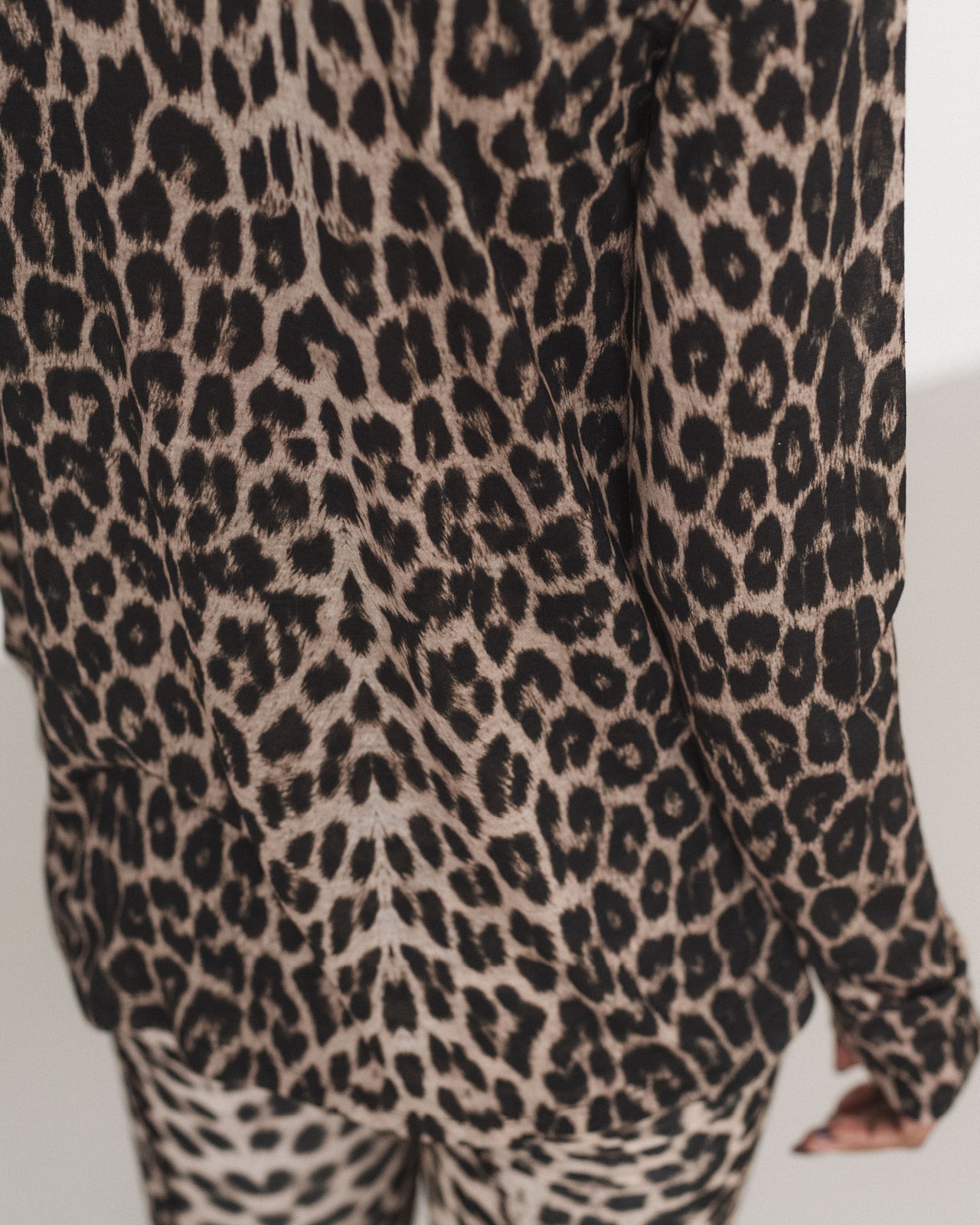 Long Sleeve Tee - Circulose Jersey - Leopard