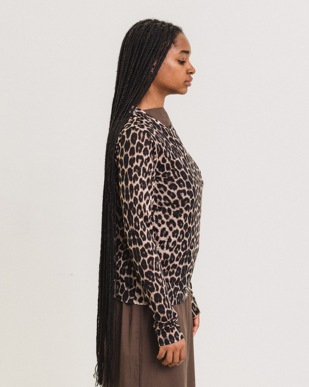 Long Sleeve Tee - Circulose Jersey - Leopard