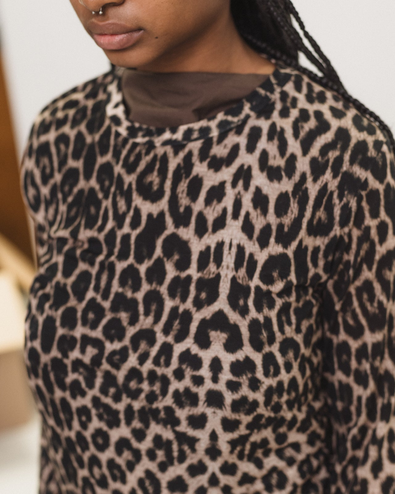 Long Sleeve Tee - Circulose Jersey - Leopard