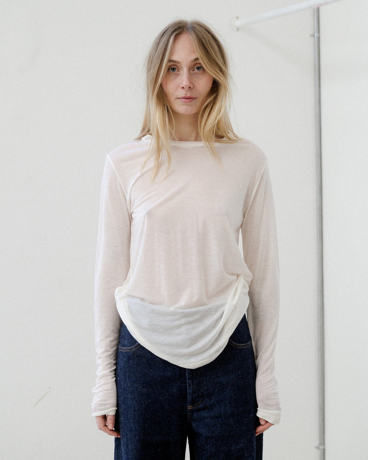 baserange bamboo Longsleeve Tee アイスブルー Long Sleeve Tee in Assortment | Bamboo lyocell | en | Baserange
