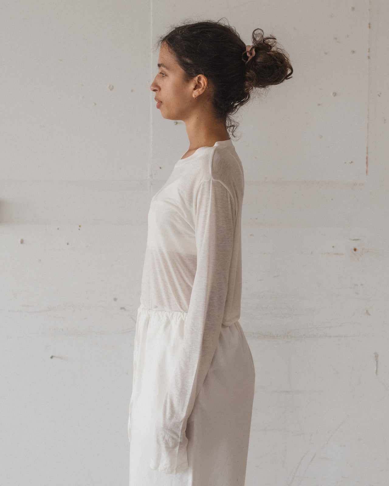 Long Sleeve Tee - Bamboo Lyocell - Undyed