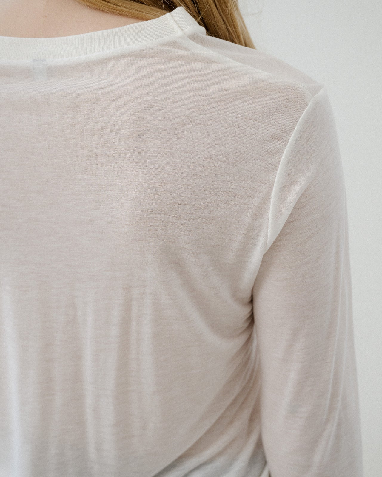 Long Sleeve Tee - Bamboo Lyocell - Undyed