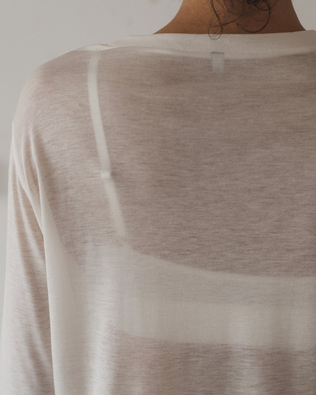 Long Sleeve Tee - Bamboo Lyocell - Undyed