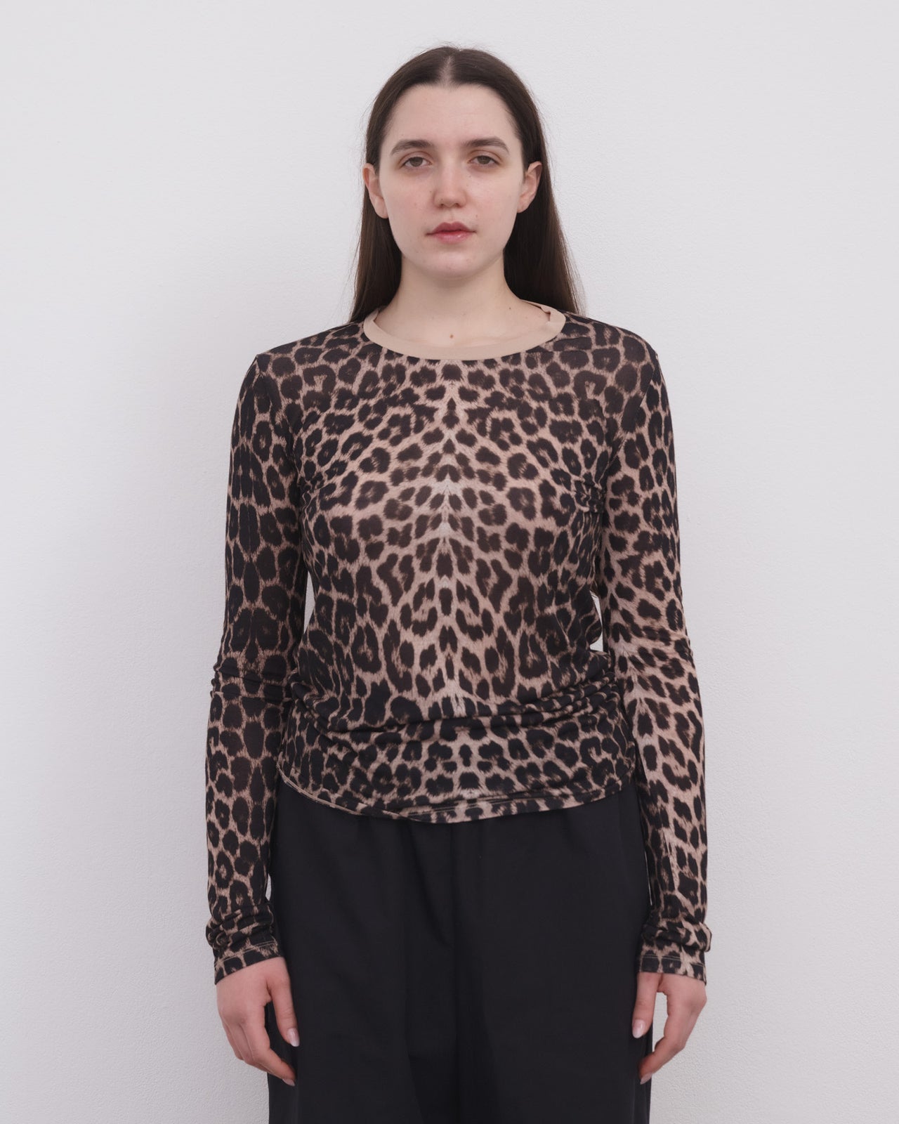 Long Sleeve Tee - Circulose Jersey - Leopard