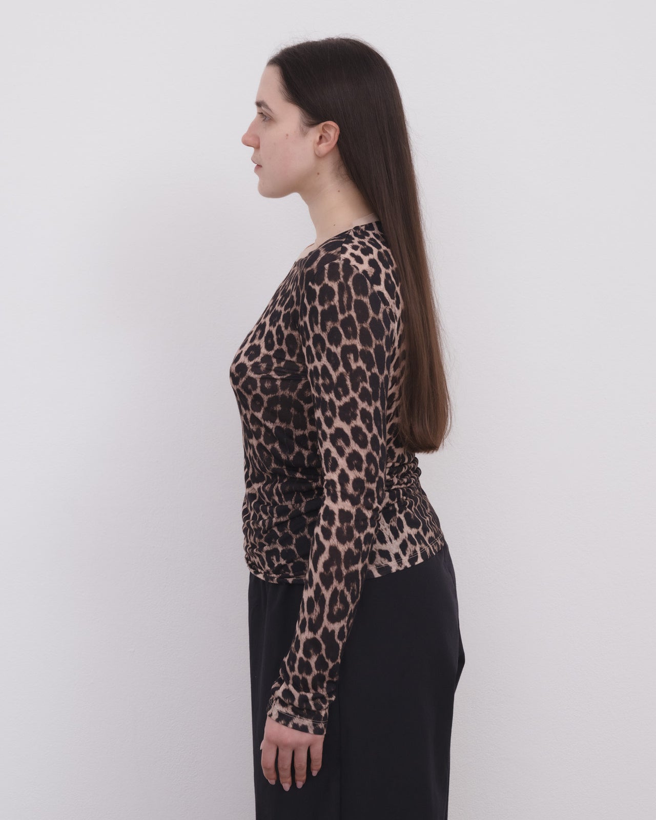 Long Sleeve Tee - Circulose Jersey - Leopard