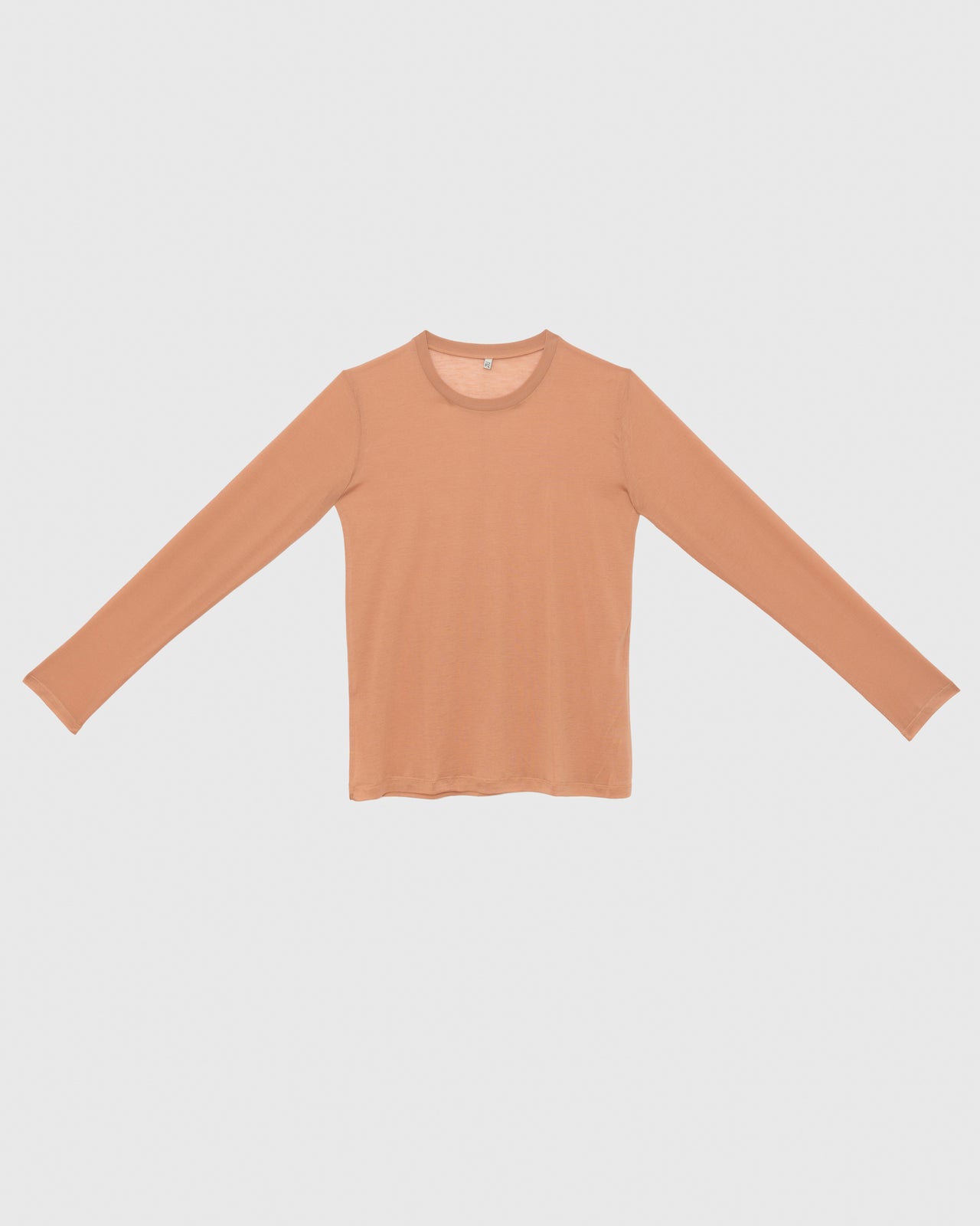 Long Sleeve Tee - Bamboo Lyocell - Branch Terracotta
