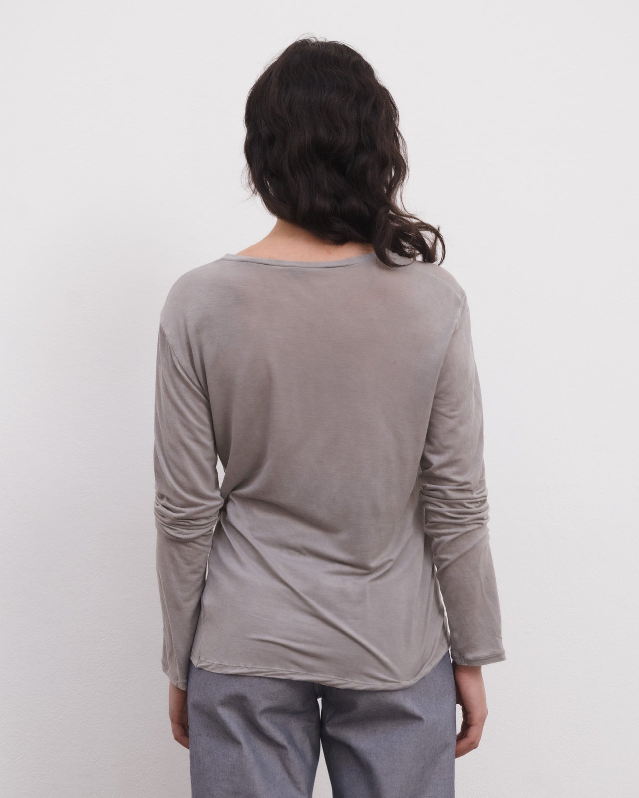 Long Sleeve Tee - Bamboo Lyocell - Gilda Grey