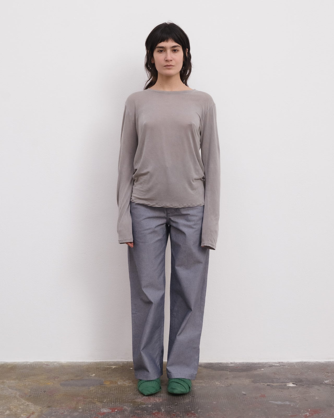 Long Sleeve Tee - Bamboo Lyocell - Gilda Grey