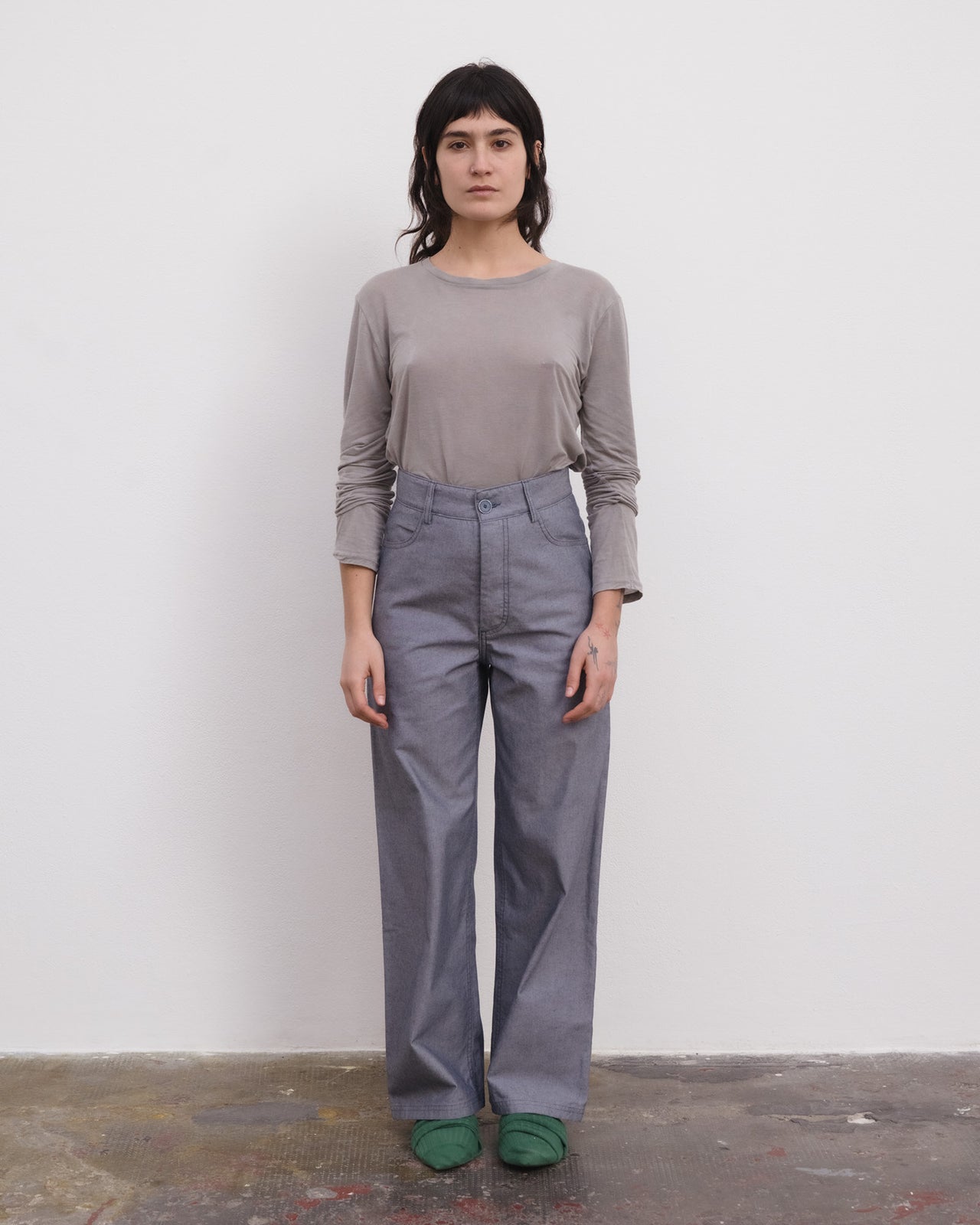 Long Sleeve Tee - Bamboo Lyocell - Gilda Grey