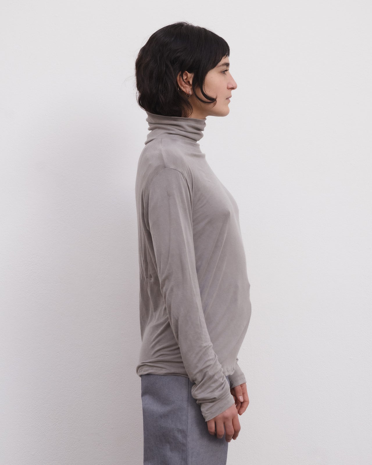 Long Sleeve Turtleneck - Bamboo Lyocell - Gilda Grey