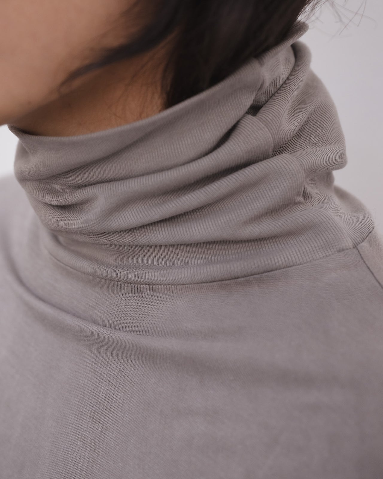 Long Sleeve Turtleneck - Bamboo Lyocell - Gilda Grey