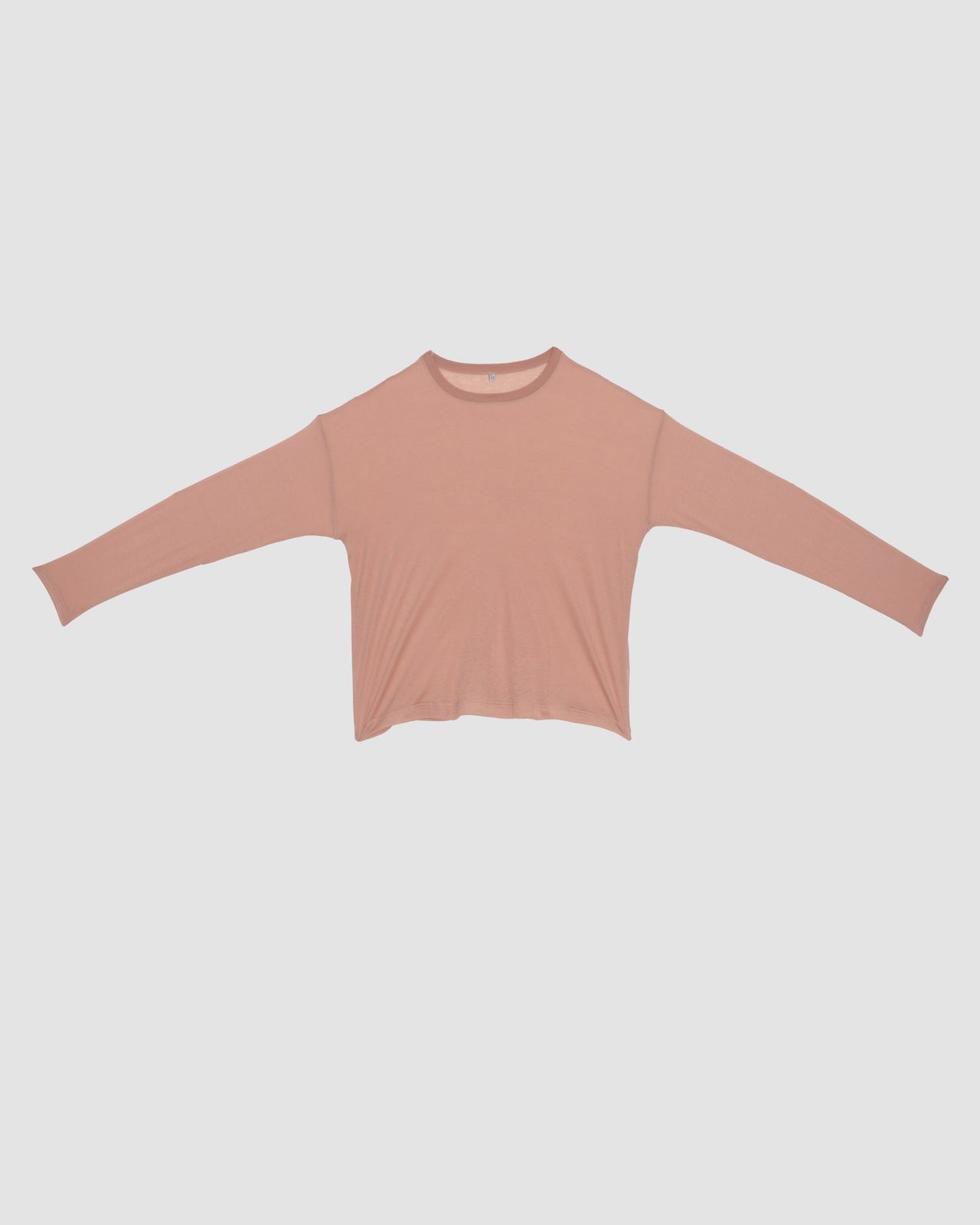 Loose Long Sleeve Tee - Bamboo Lyocell - Yu Rose