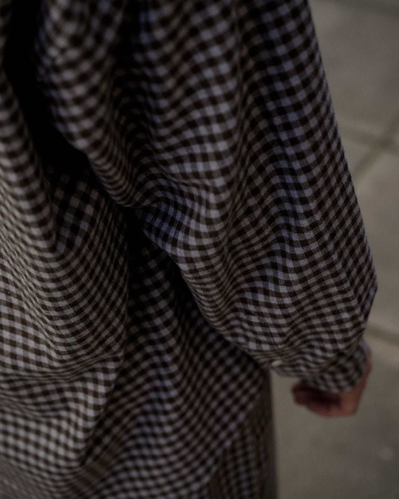 Loose Ole Shirt - Organic Cotton Flannel - Brown Grey Flannel