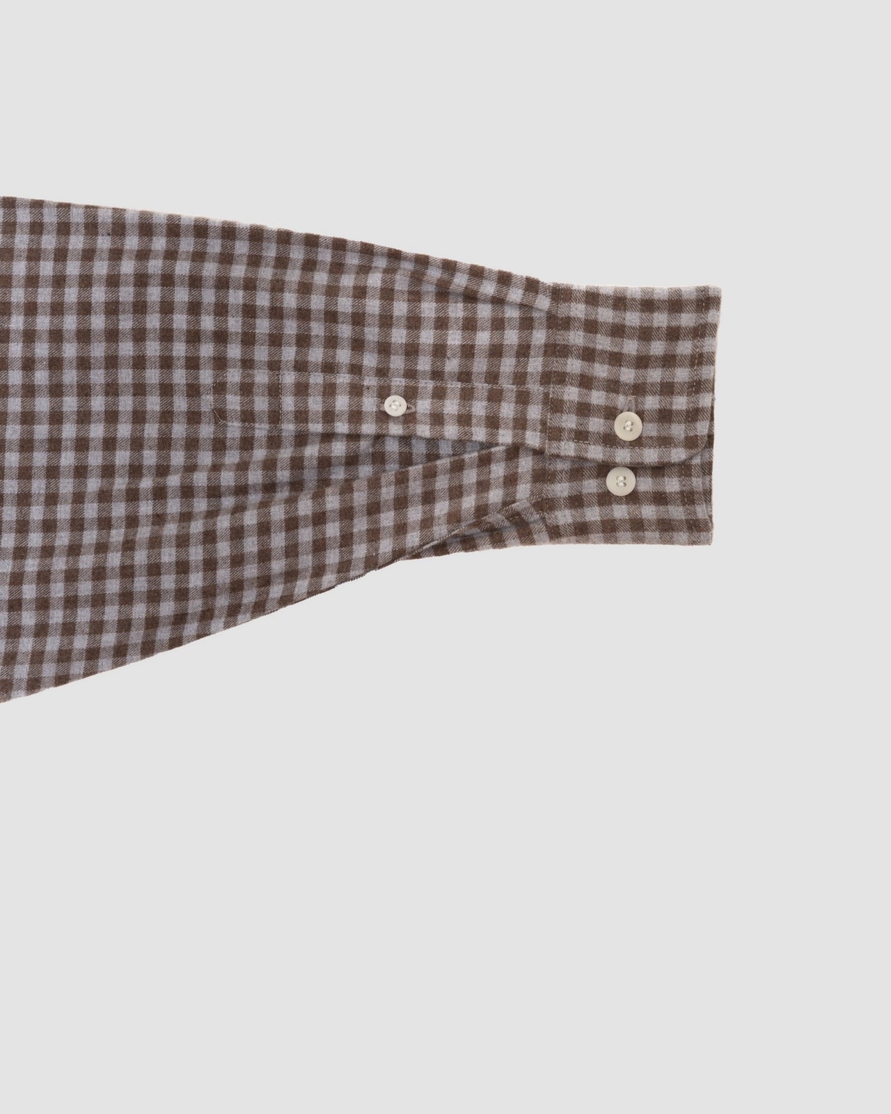 Loose Ole Shirt - Organic Cotton Flannel - Brown Grey Flannel
