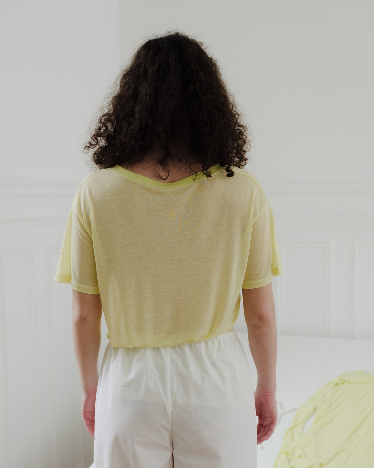 Loose Tee Shirt - Bamboo Lyocell - Lime