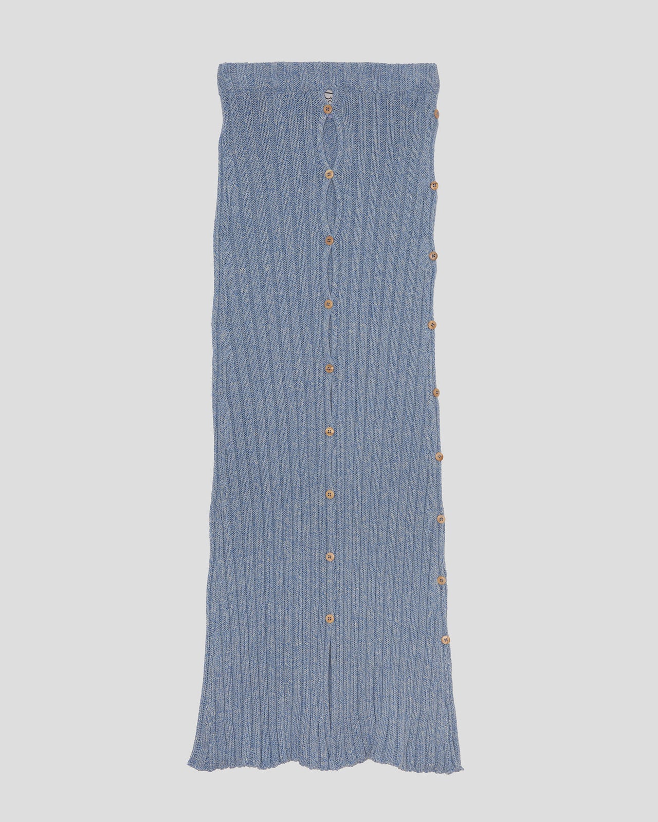 Loulou Skirt - Organic Cotton - Blue Melange - AU23