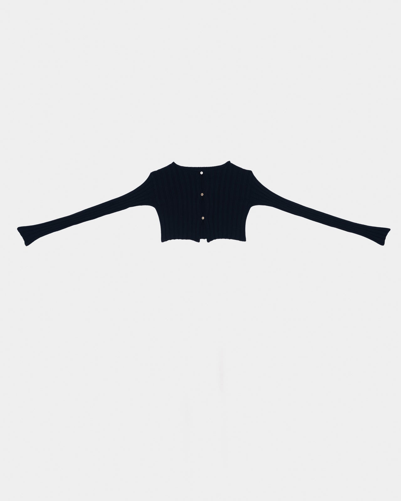 Macau Cardigan - Organic Cotton Knit - Black