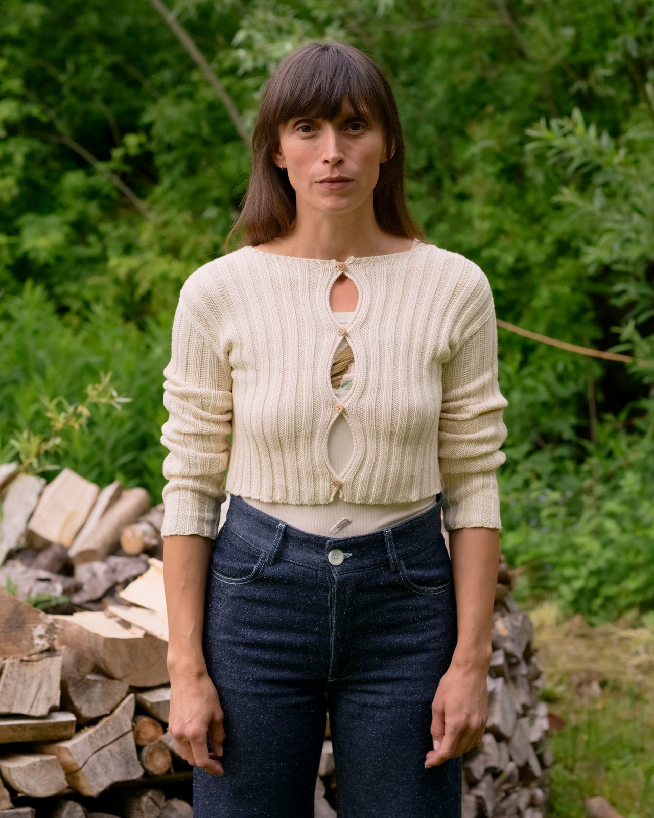 Macau Cardigan - Organic Cotton Knit - Undyed