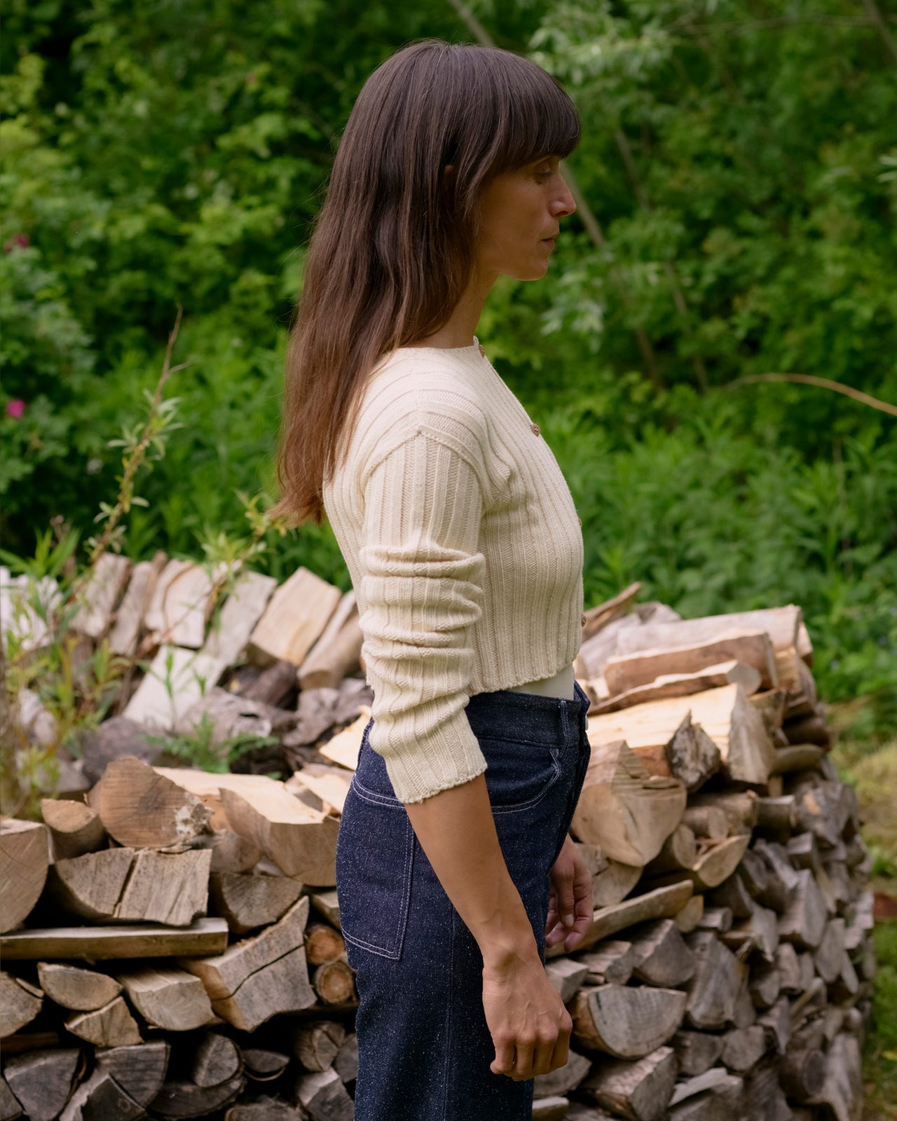 Macau Cardigan - Organic Cotton Knit - Undyed