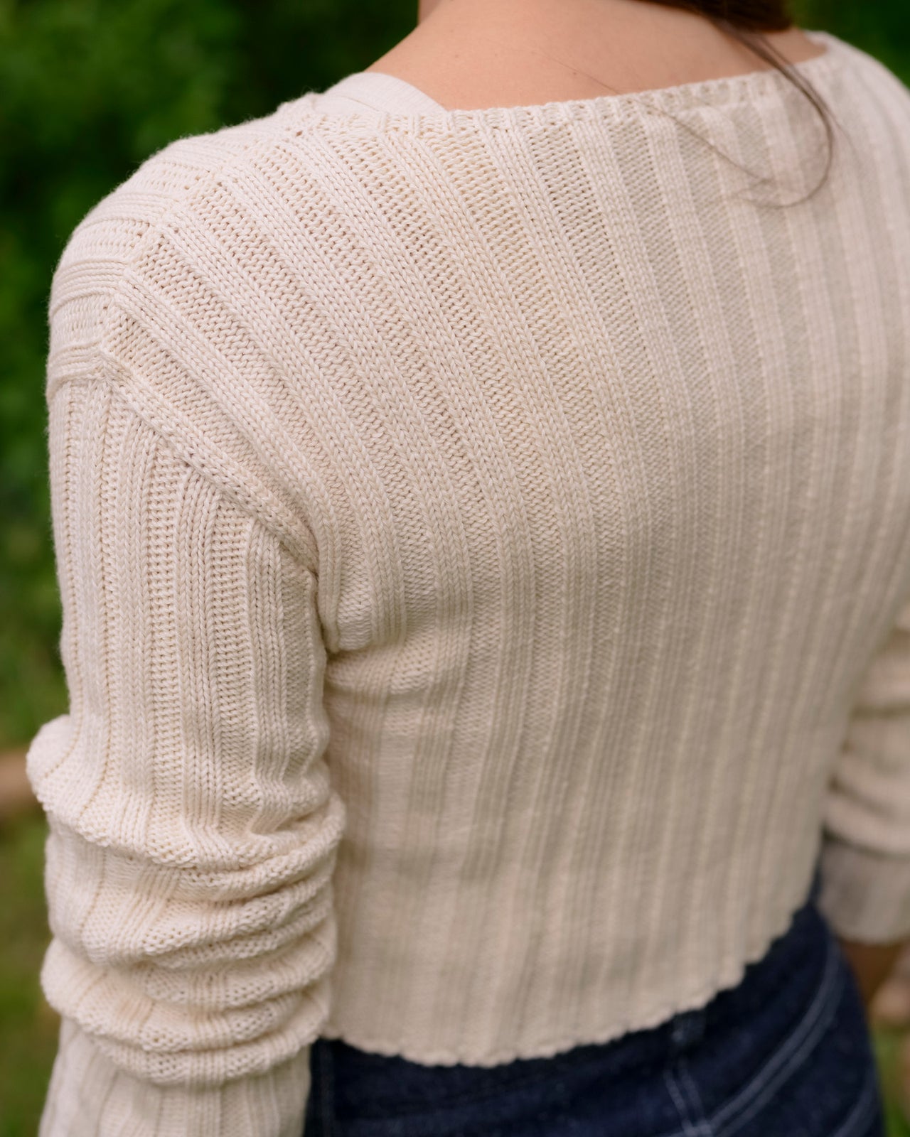 Macau Cardigan - Organic Cotton Knit - Undyed