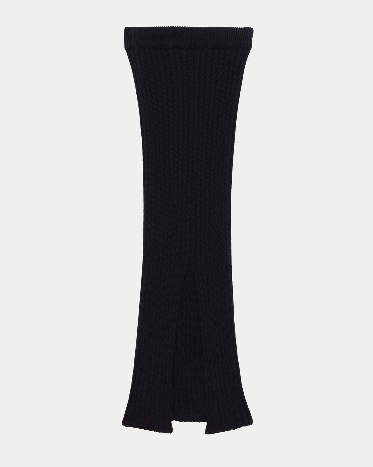 Macau Skirt - Organic Cotton Rib Knit - Black