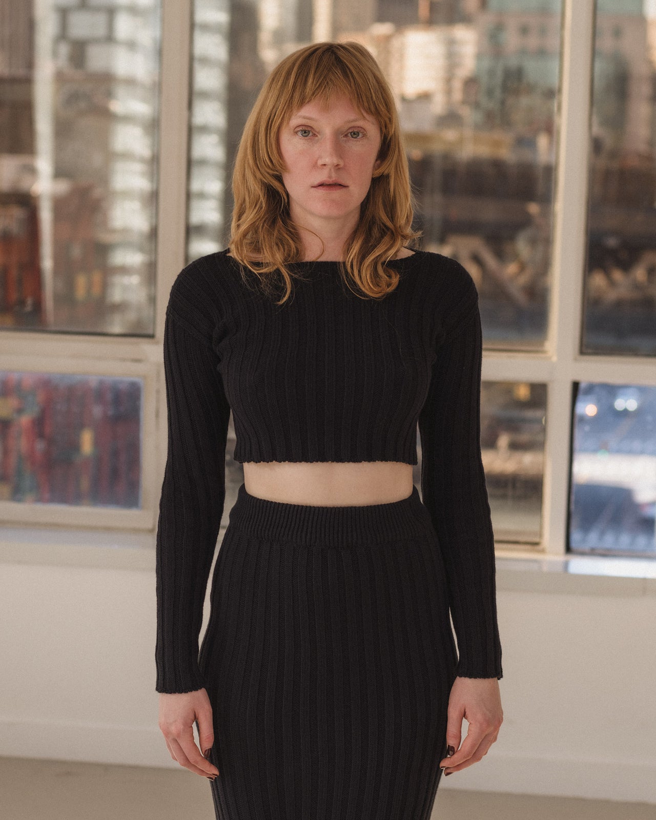 Macau Sweater - Organic Cotton Knit - Black