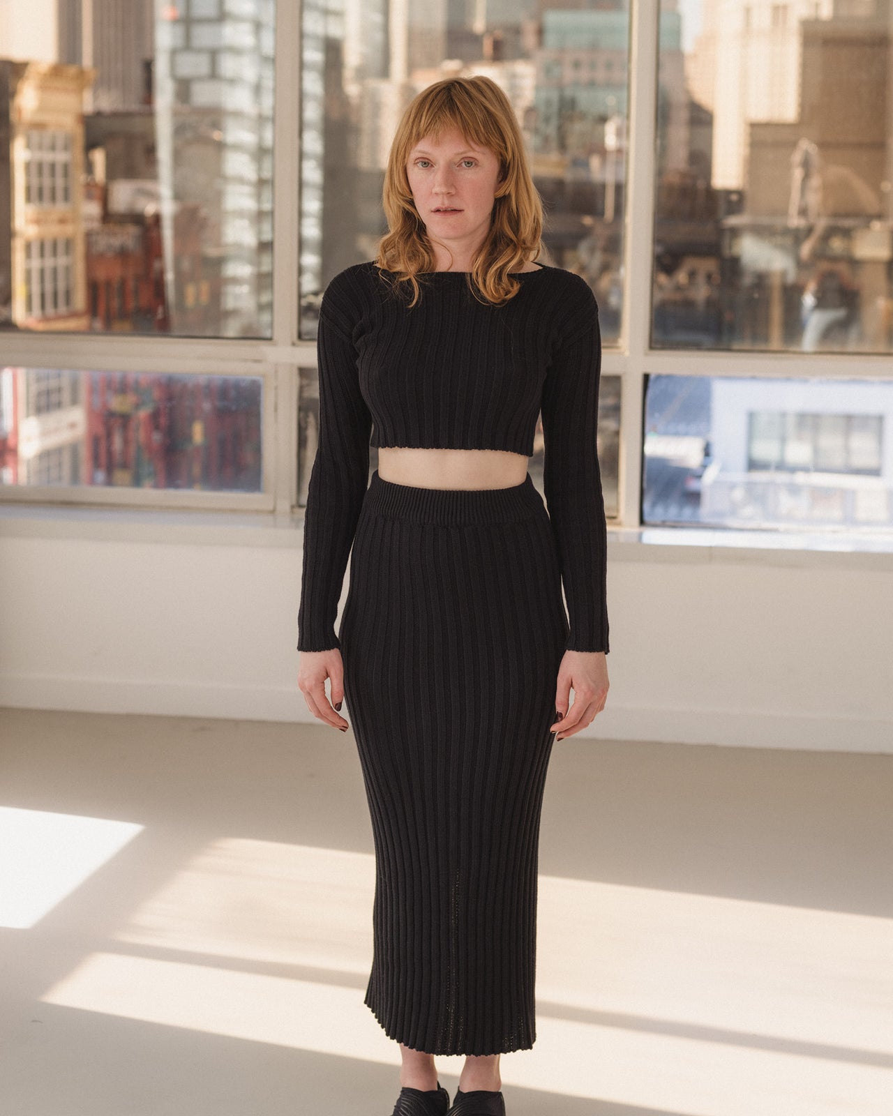 Macau Sweater - Organic Cotton Knit - Black