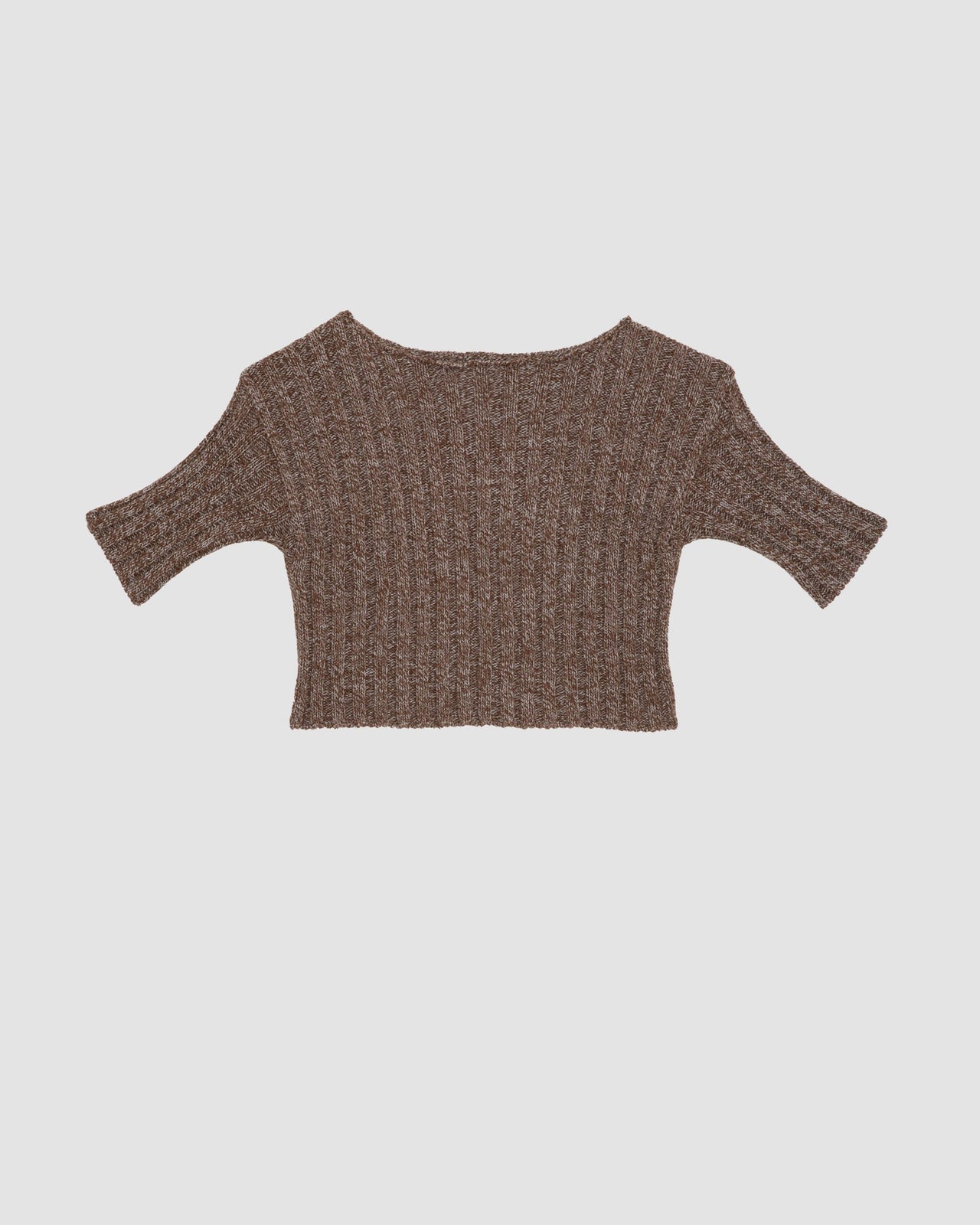 Macau Tee Shirt - Organic Cotton - Grey Brown Melange