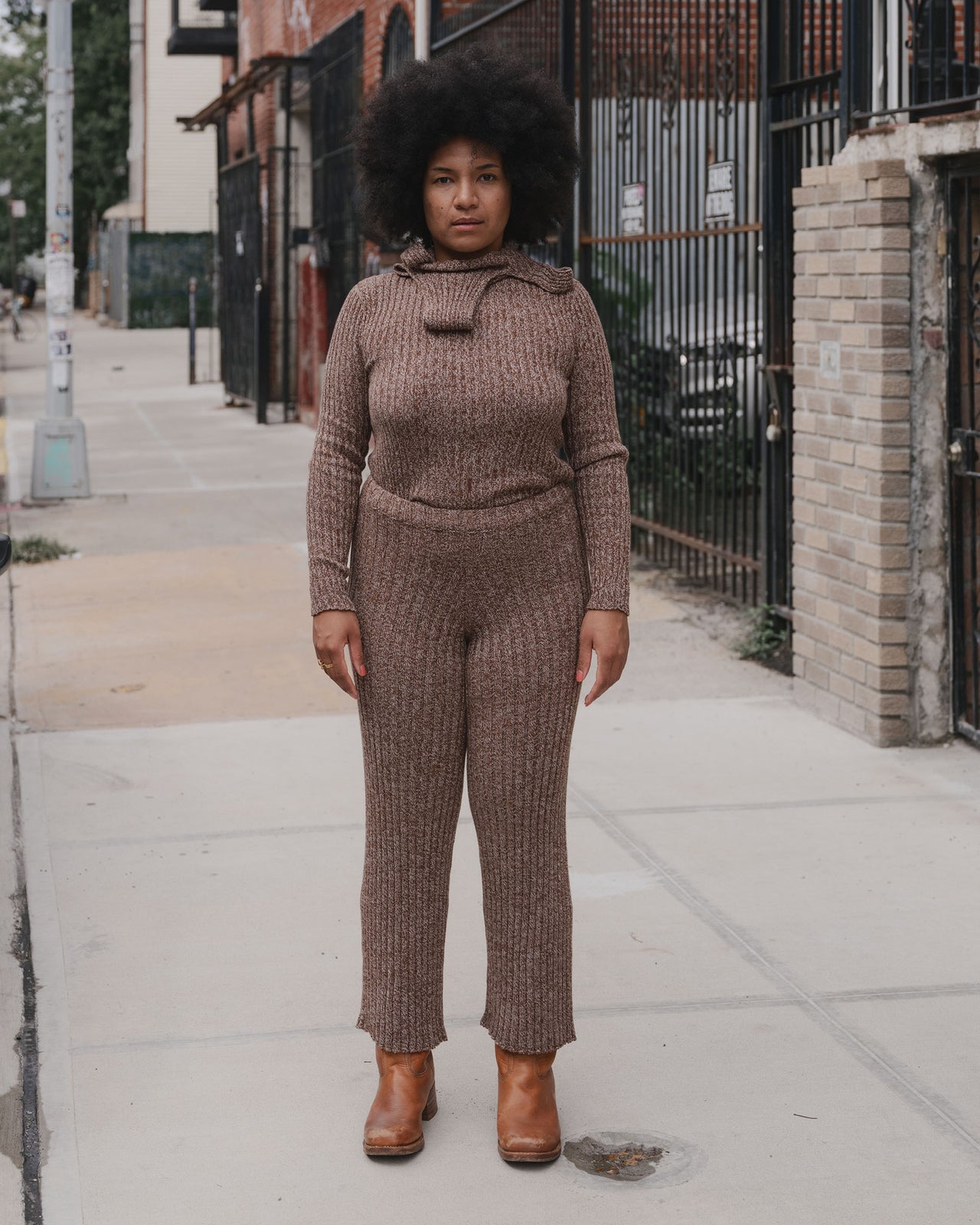 Maru Pants - Organic Cotton - Grey Brown Melange