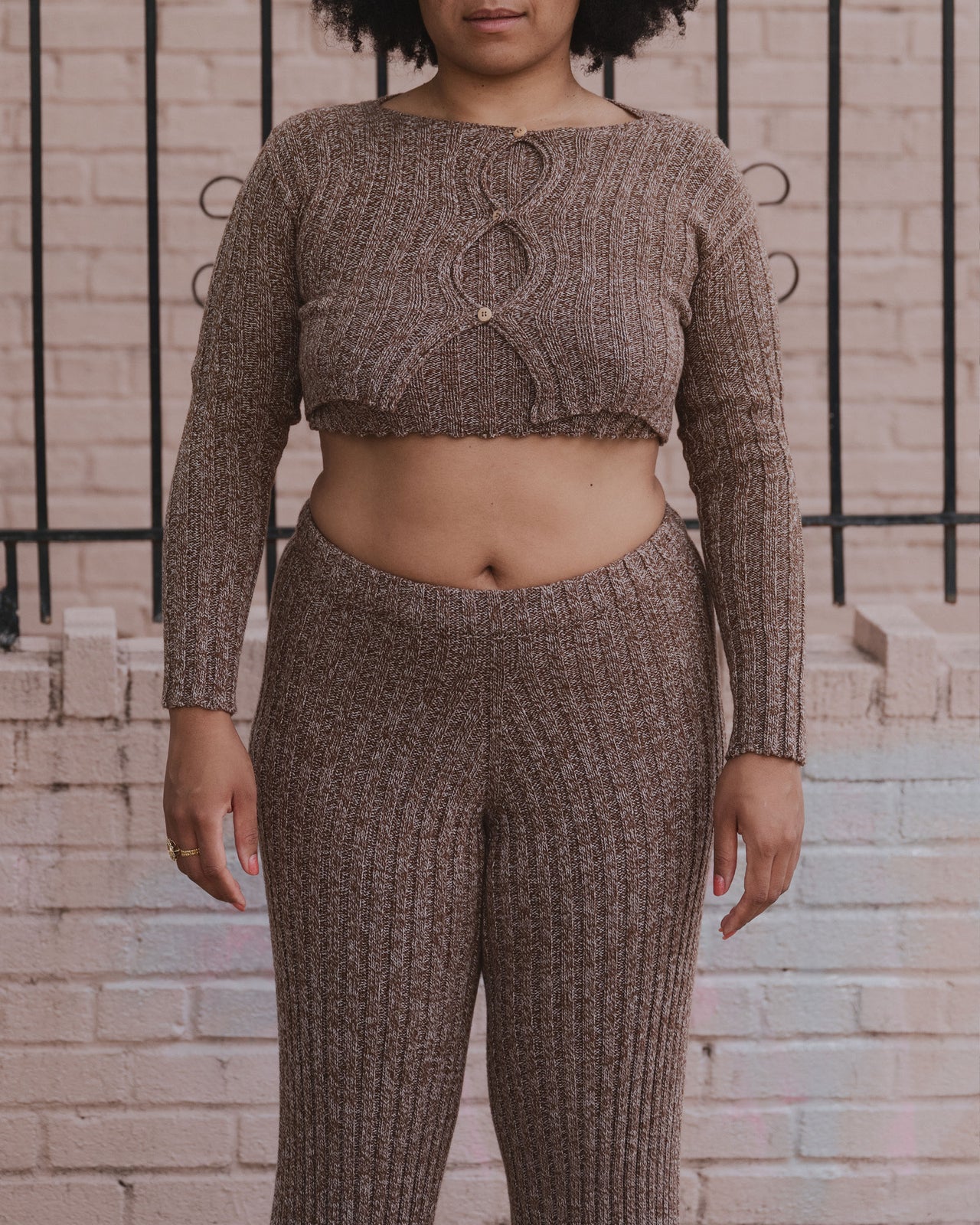 Maru Pants - Organic Cotton - Grey Brown Melange