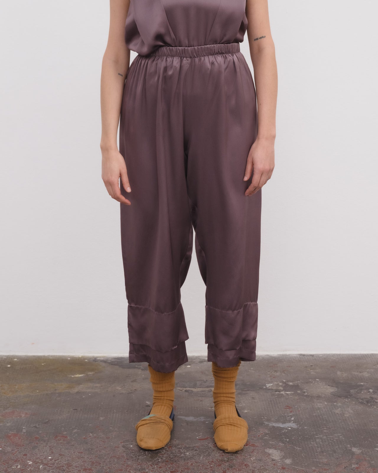 Mason Pants - Silk Satin - Laco Purple