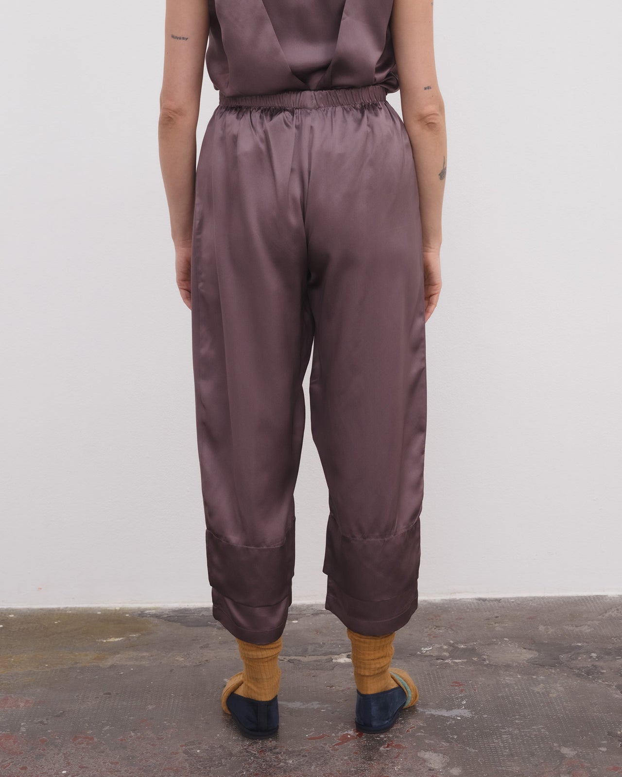 Mason Pants - Silk Satin - Laco Purple