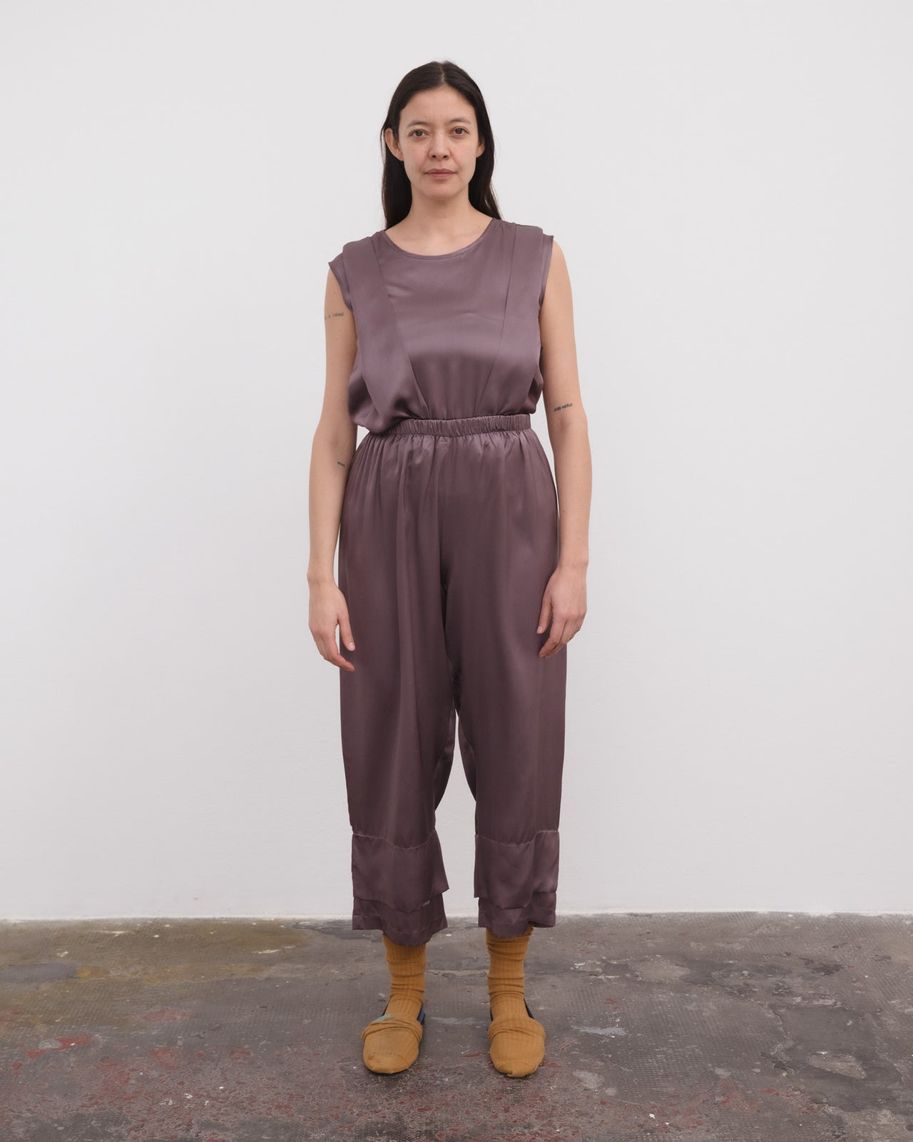 Mason Pants - Silk Satin - Laco Purple