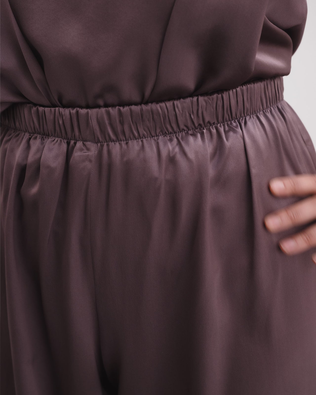 Mason Pants - Silk Satin - Laco Purple