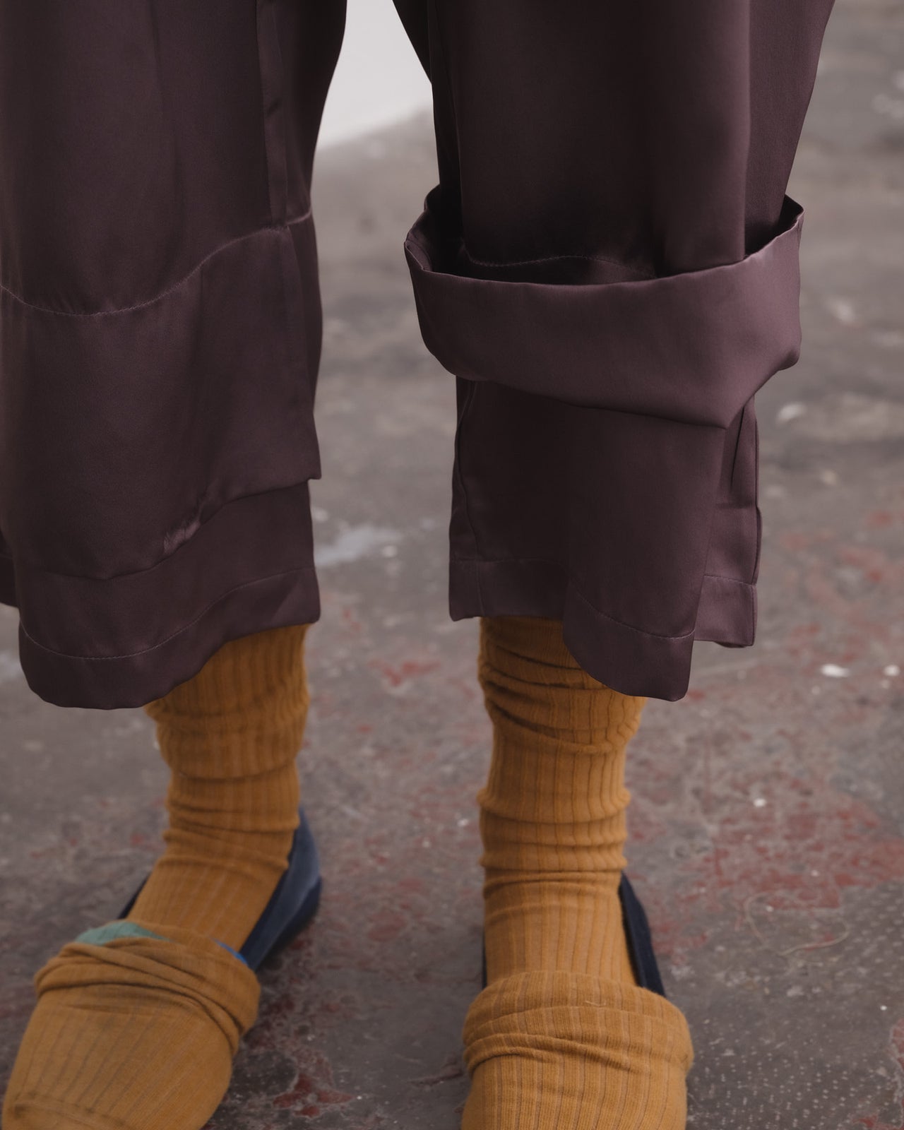 Mason Pants - Silk Satin - Laco Purple