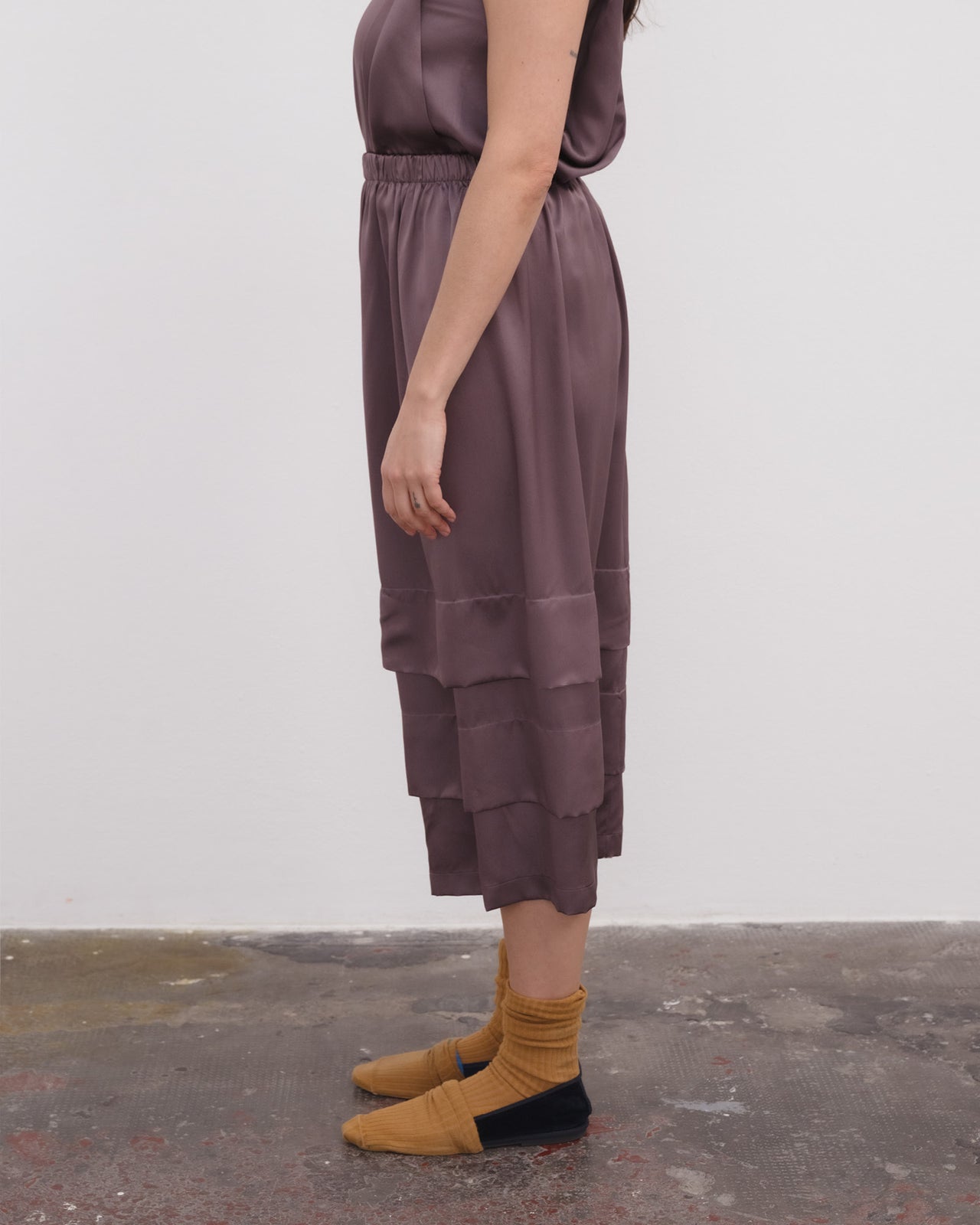 Mason Skirt - Silk Satin - Laco Purple