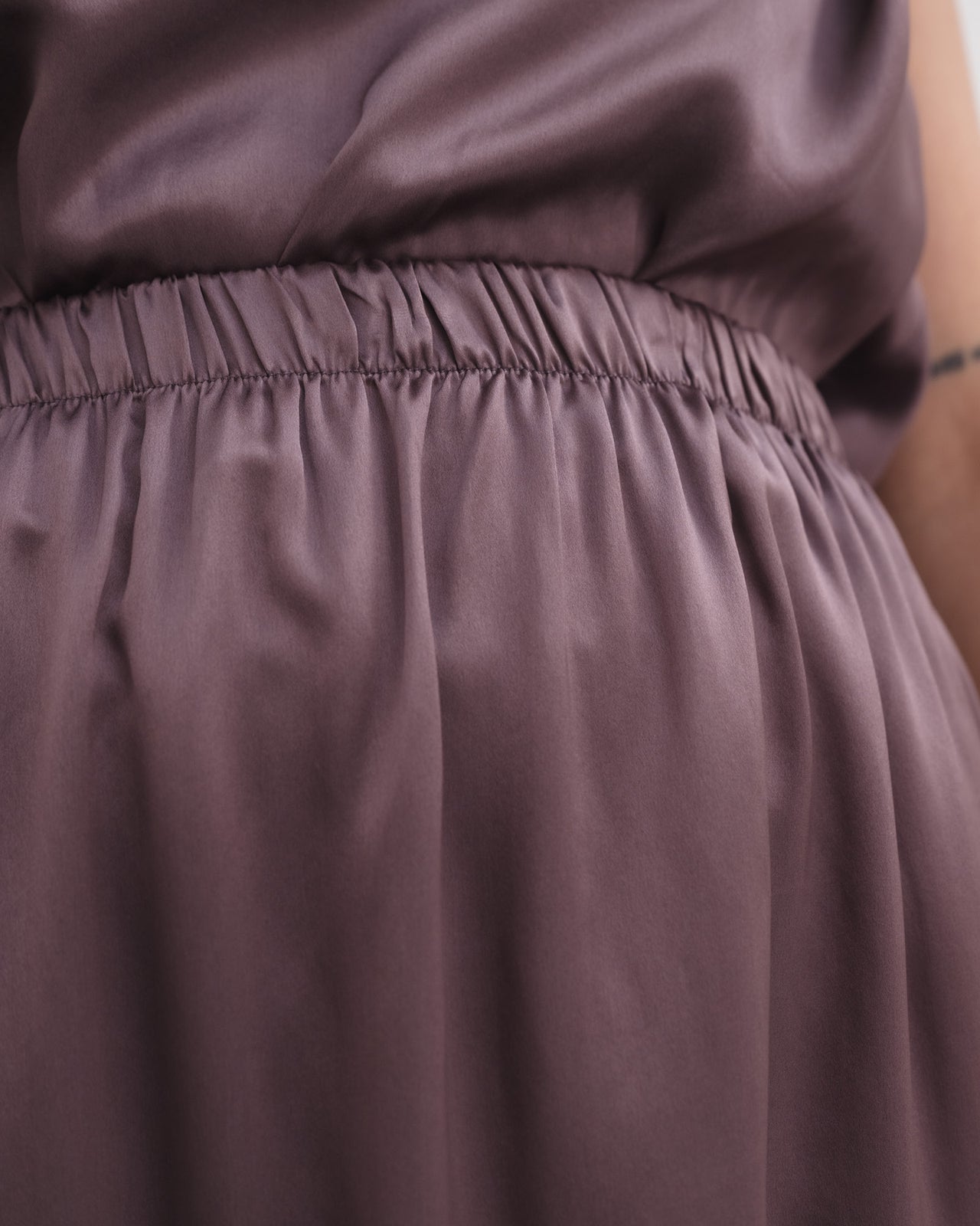 Mason Skirt - Silk Satin - Laco Purple