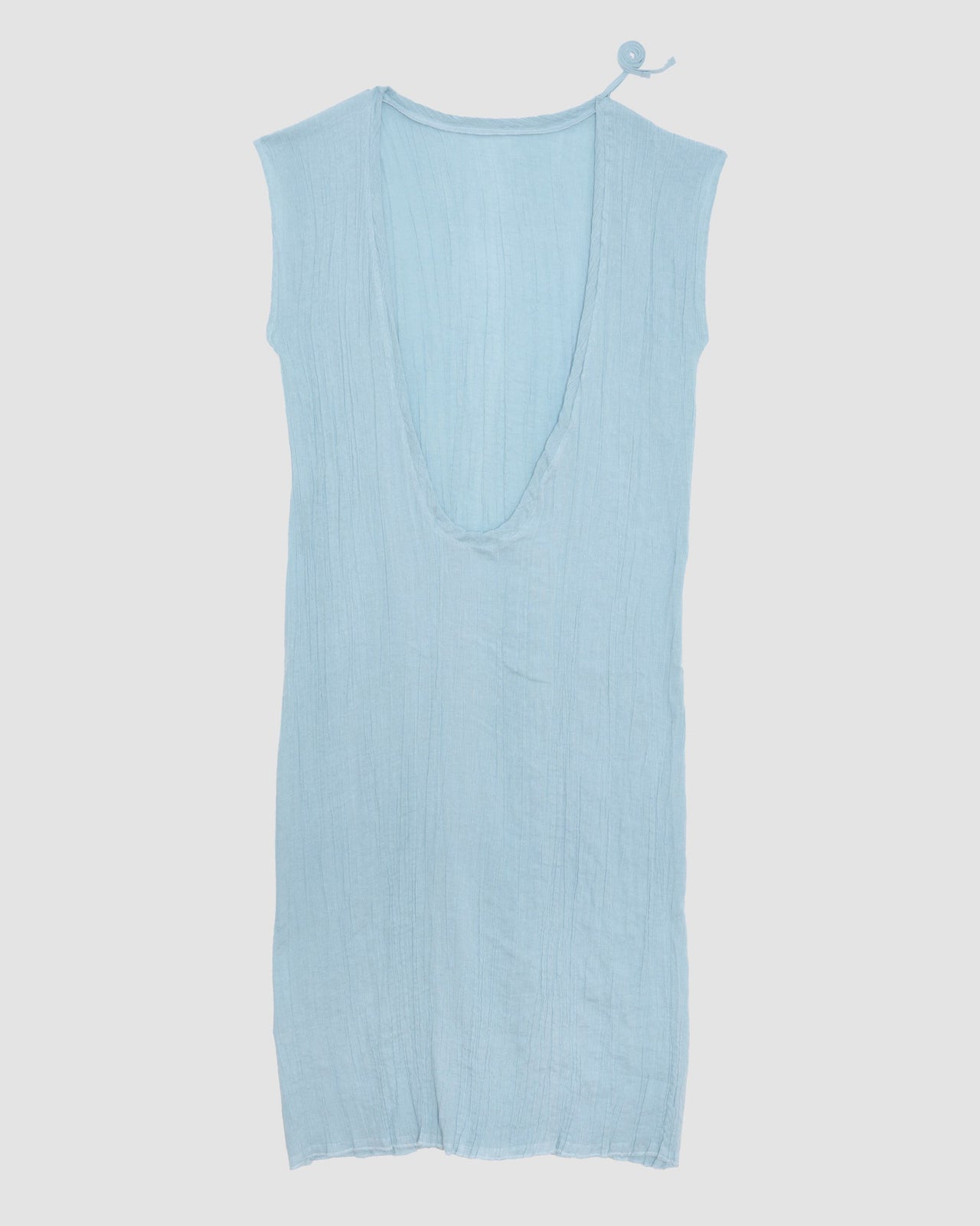 Max Dress - Crinkle Linen - Wuxi Blue