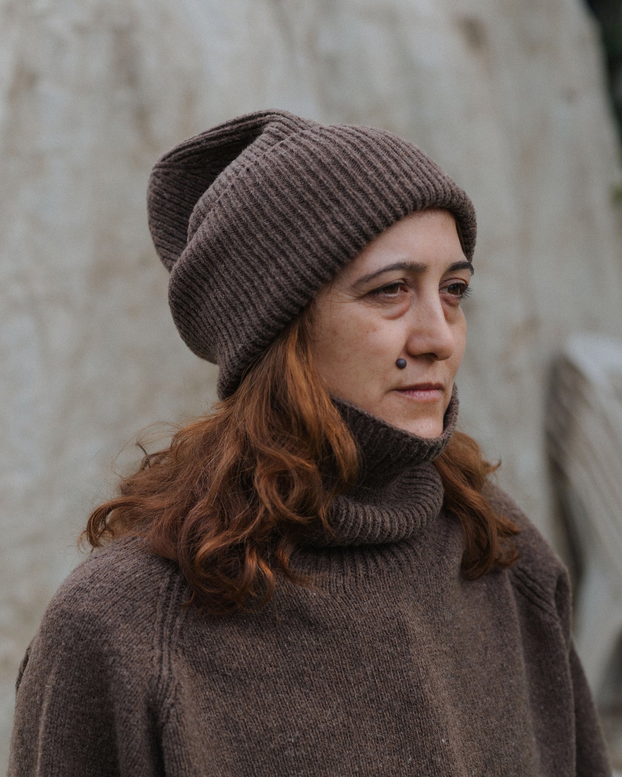 Mea Beanie - Arles Merino Wool - Burel Brown