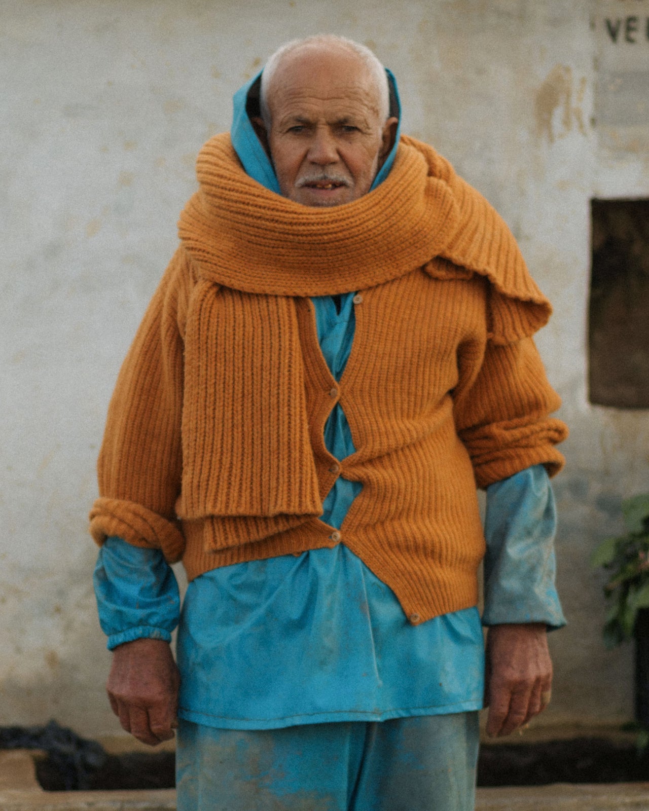 Mea Cardigan - Recycled Wool Knit - Clair Orange